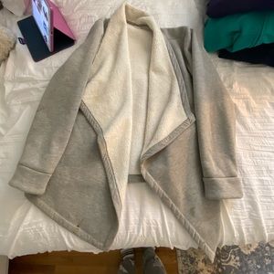 grey old navy sherpa